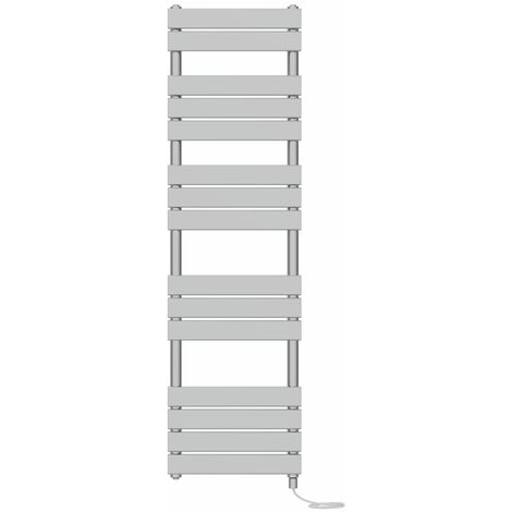 Prefilled Electric Heated Towel Rail Radiator Flat Panel Warmer Ladder 1600x450mm Chrome