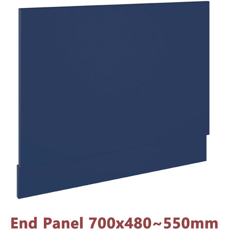 Shower Bathtub MDF Bath Panel Matt Navy Blue 700mm End Panel