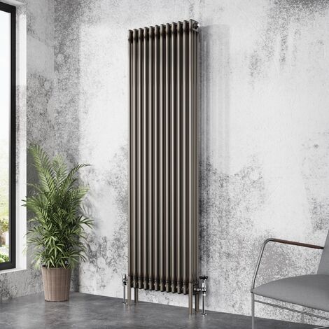 Traditional Cast Iron Style Radiator Raw Metal Central Heating 3 Column 1800x562mm