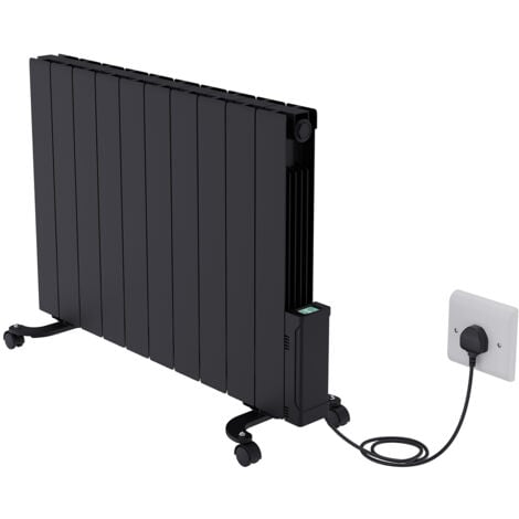 Portable Electric Oil Filled Radiator Wall Mounted Thermostat WiFi