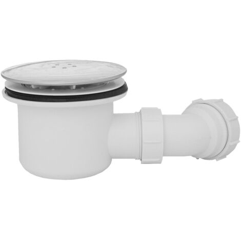 Fluidmaster 90mm Fast Flow Waste Trap for Shower Enclosure Tray Chrome Cover