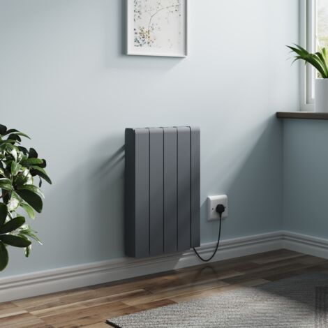Electric Ceramic Portable Radiator Wall Mounted WIFI Control Heater Anthracite 1000W