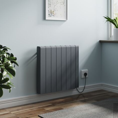 Electric Ceramic Portable Radiator Wall Mounted WIFI Control Heater Anthracite 2000W