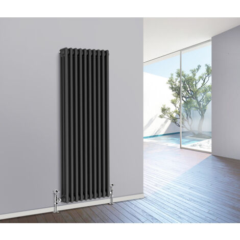 Traditional Radiator Cast Iron Style Radiator 3 Column Anthracite 1500 x 470mm