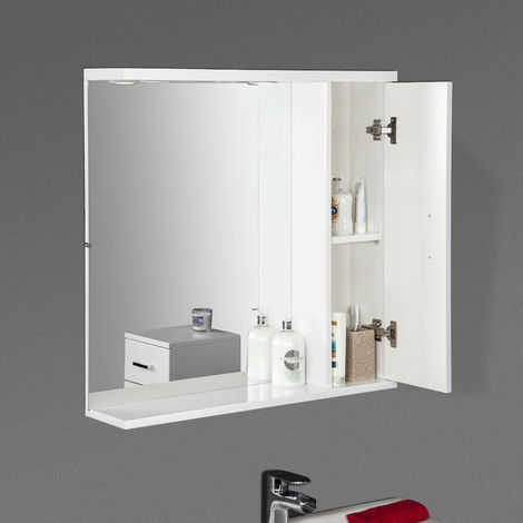 850 X 750mm Bathroom Wall Hung Mirror, Corner Mirror Cabinet Nz