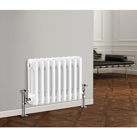 NRG Traditional Cast Iron Style Radiator Horizontal 3 Column White 300 x 425mm