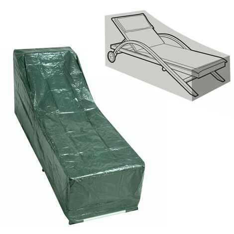Greenbay Polyethylene Balcony Sun Lounger Covers Garden Rattan Cover Anti-UV Patio Outdoor Furniture Protector (210 x 75 x 44/80cm)