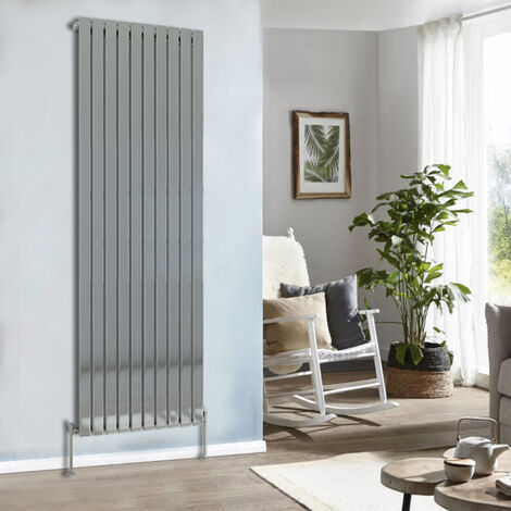 Designer Radiator 1800x680mm Single Flat Panel Vertical Chrome (1/5)