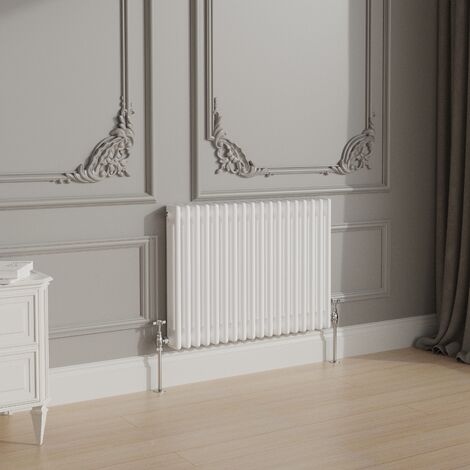 Traditional Cast Iron Style Radiator 600x832mm Horizontal 3 Column White (1/3)