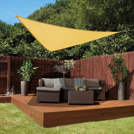 UK Outdoor Garden Patio Sun Shade Sail Canopy Awning Waterproof 98% UV Protected 