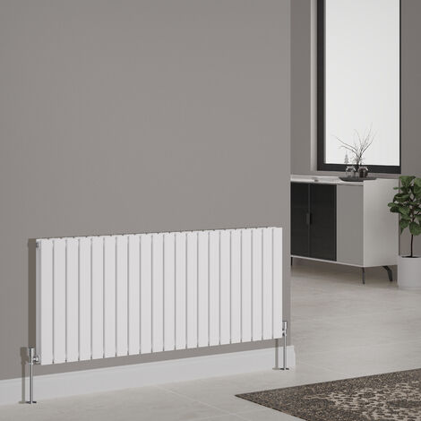 Designer Radiator Flat Panel Central Heating Rads Horizontal Double 600x1428mm White