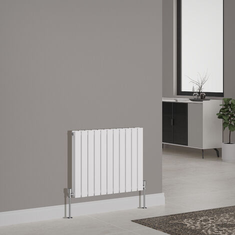 Designer Radiator Flat Panel Central Heating Rads Horizontal Double 600x748mm White
