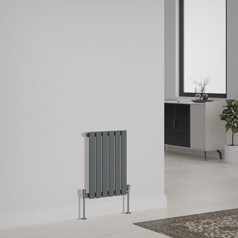 Designer Radiator Flat Panel Central Heating Rads Horizontal Single 600x408mm Anthracite
