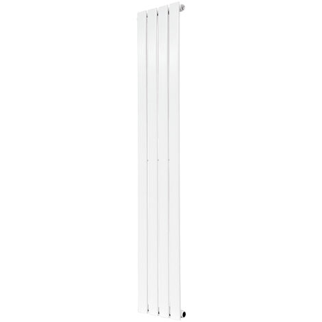 Flat Panel Radiator Vertical Tall Upright Central Heating White Single 1600x272mm