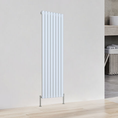 Flat Panel Radiator Vertical Tall Upright Central Heating White Single 1800x544mm