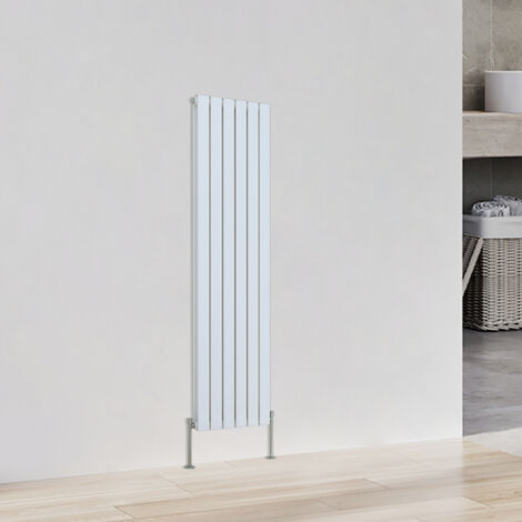 Flat Panel Radiator Vertical Tall Upright Central Heating White Double 1600x408mm