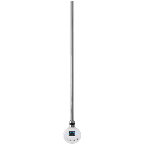 Electric Heating Element For Dual Fuel Towel Rail Radiator 500W Thermostatic White Chrome