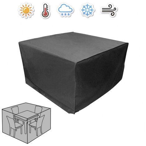 Garden Patio Furniture Square Cover for Rattan Table Square Cube Water Resistant (1/5)