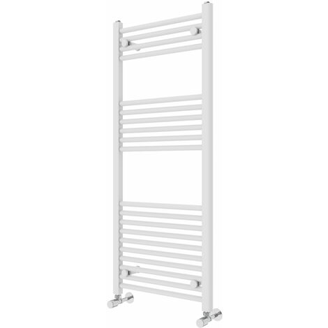 Bathroom Straight Heated Towel Rail Radiator Ladder Warmer Heating White 1200x500mm