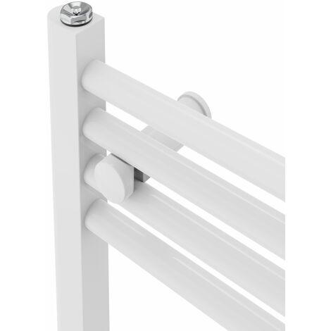 Bathroom Straight Heated Towel Rail Radiator Ladder Warmer Heating White 1200x500mm