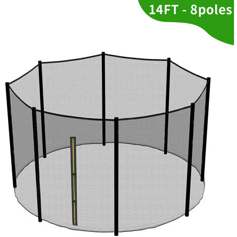 Greenbay Premium Replacement Safety Enclosure Net Netting for 14FT(427cm) 8 poles trampoline