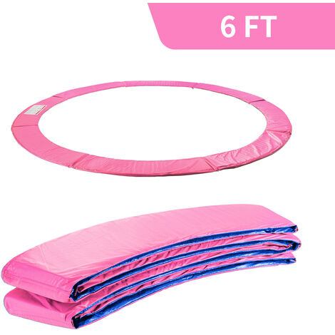 Greenbay 6FT Replacement Trampoline Surround Pad Foam Safety Guard Spring Cover Padding Pads Pink