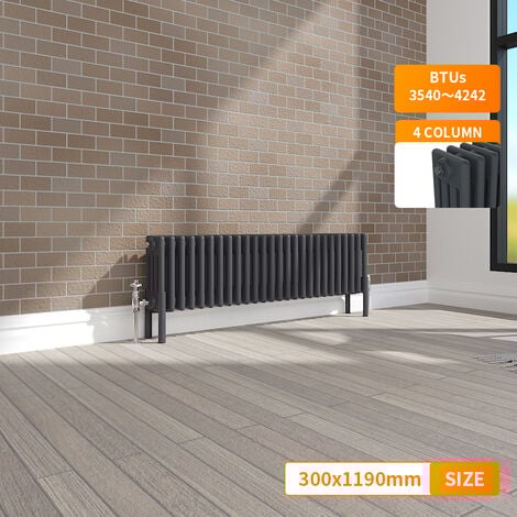 NRG Traditional 4 Column Radiator Cast Iron Style Central Heating Rads ...