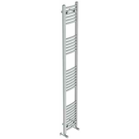 1800 x 300mm Curved Chrome Ladder Warmer Bathroom Heated Towel Rail ...