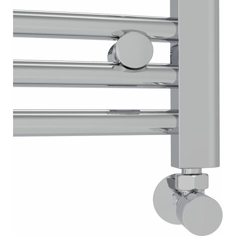 1800 x 300mm Curved Chrome Ladder Warmer Bathroom Heated Towel Rail ...
