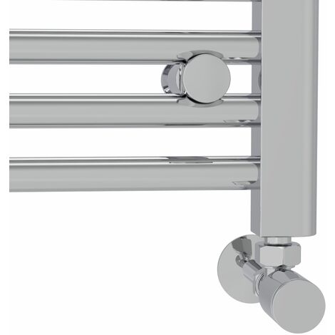 Bathroom Heated Towel Rail Radiator Chrome Straight Ladder Warmer ...