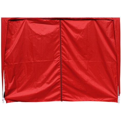 3x3M Red Pop Up Gazebo Side Panel Wall with Zipper 1 Piece Only