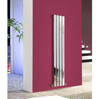 1600x272 Vertical Flat Panel Radiator Bathroom Central Heating Radiators Single Column Chrome