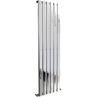 1600x408 Vertical Flat Panel Radiator Bathroom Central Heating Radiators Single Column Chrome