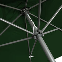 Greenbay 2x3m Garden Parasol Umbrella Patio Outdoor Sun Shade Aluminium Crank Tilt Mechanism Green