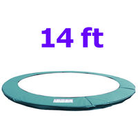 Greenbay Replacement Trampoline Surround Pad Foam Safety Guard Spring Cover Padding Pads Green 14FT