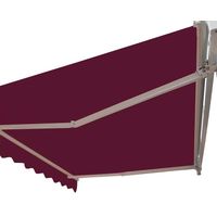 Greenbay 3 x 2.5m Manual Awning Garden Patio Canopy Sun Shade Shelter Retractable Wine Red