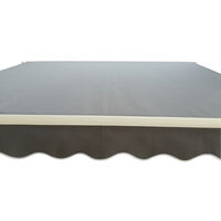 Greenbay 4 x 3m Manual Awning Garden Patio Canopy Sun Shade Shelter Retractable Grey