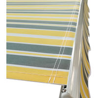 Greenbay 2 x 1.5m Manual Awning Garden Patio Canopy Sun Shade Shelter Retractable Yellow-Stripe