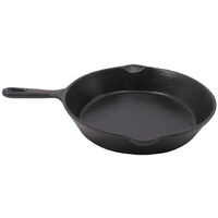 Cast Iron Skillet Pan Enamel Frying Pan Grill Pan for Kitchen BBQ Hobs 10 Inch(25cm)