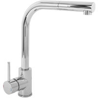 Modern Swivel Spout Solid Brass Tap Single Lever Kitchen Sink Mixer Faucet