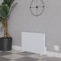 Electric Oil Filled Radiator WiFi Timer Portable Wall Mounted Thermostat  Heater White 2000W