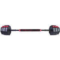 Greenbay Cement Weights Plates Dumbbells Barbell 40 Kg Adjustable Set Home Gym Training Weights with Bars