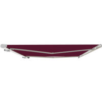 Greenbay Full Cassette Electric Remote Controlled Retractable Garden Patio Canopy Awning 3x2.5M Wine Red