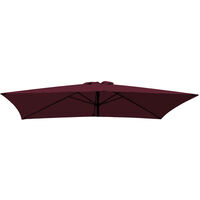 Greenbay Replacement Fabric Garden Parasol Canopy Cover for 3X2m 6 Arm Parasol - Wine
