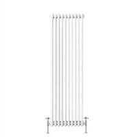 Traditional Cast Iron Style Radiator 1800x472mm Vertical 3 Column White