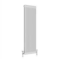 Traditional Cast Iron Style Radiator 1800x472mm Vertical 3 Column White