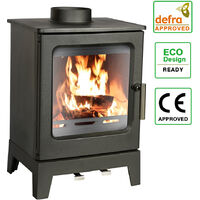 5KW Defra Approved Woodburning Stove Woodburner Cast Iron Fireplace Eco Design Ready