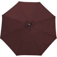 2.7M Garden Parasol Sun Shade Outdoor Patio Umbrella W/ Crank Tilt Wine Red