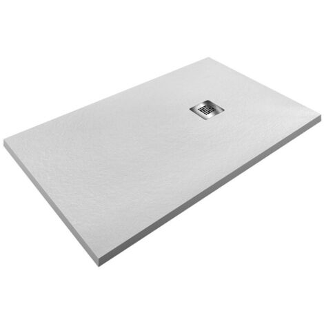 PDD – Receveur de douche à encastrer extra plat 80x150 cm – Surface antidérapante C3 – Matériaux écologiques sans silicates – Installation facile