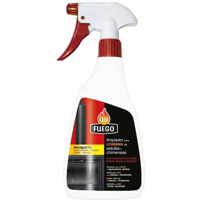 Limpiador Estufa 500 ml decapante pistola ok fuego cristal 150257..